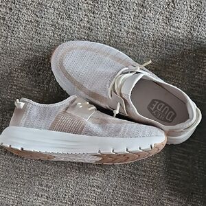 Hey Dude Women's Cream and Tan Sirocco Sneakers, SIZE 8